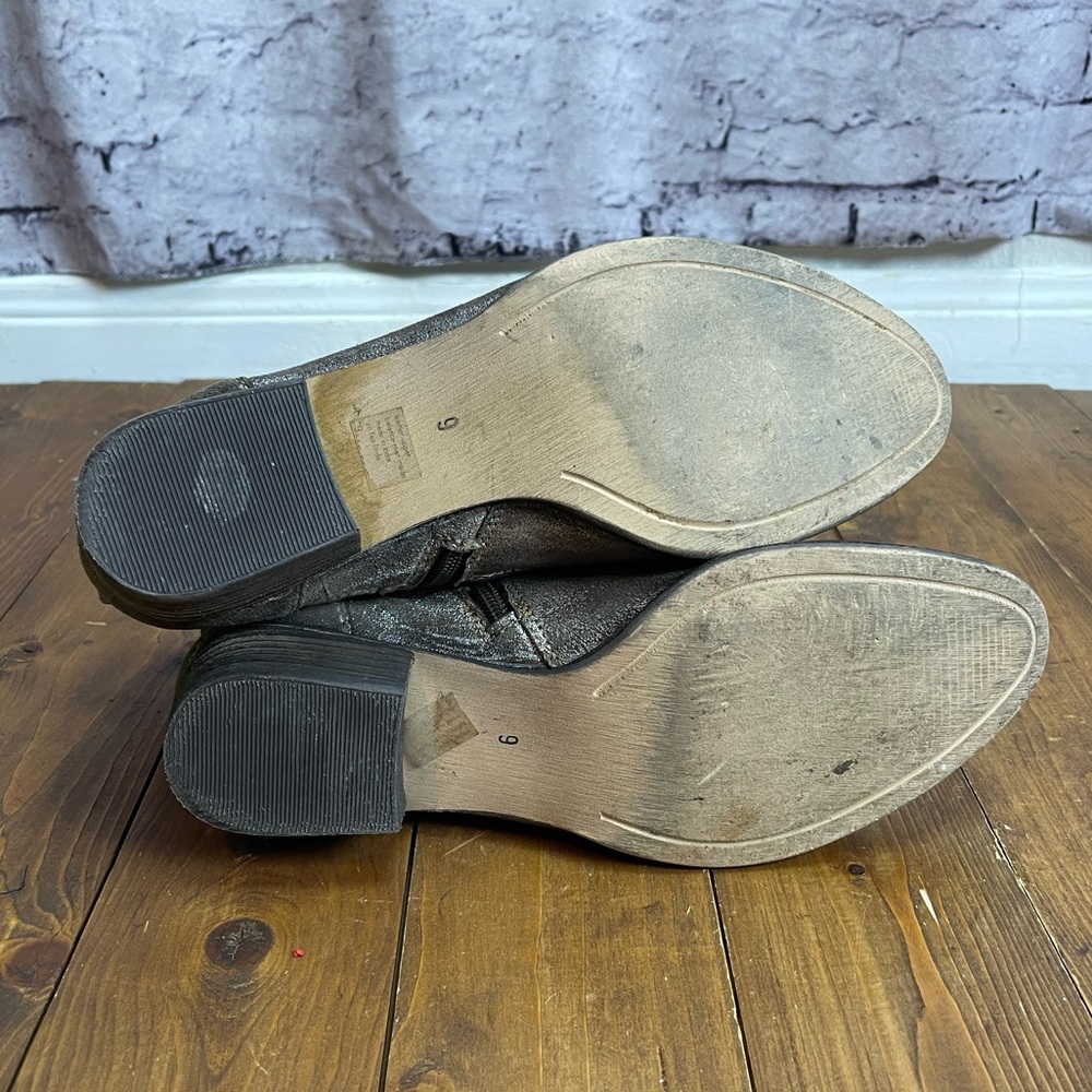 Seychelles size 9 sanctuary metallic metal leather booties - Picture 7 of 8
